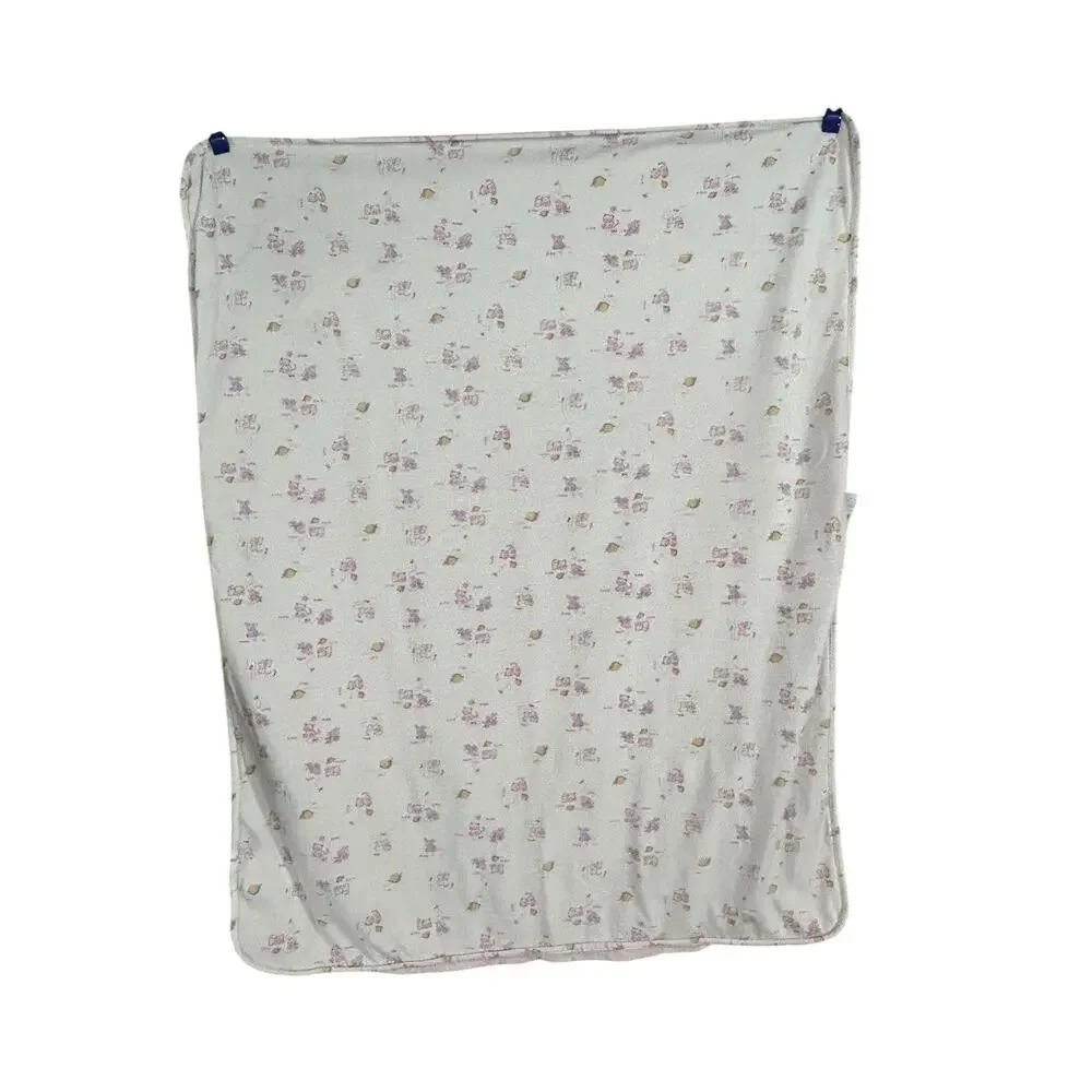 HW Carter & Sons “My Little Kitty” Puppy Snail Pink Baby Blanket